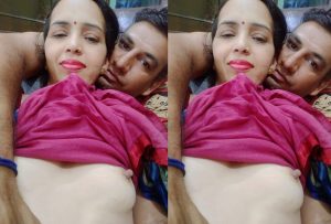 Desi Couple Romance And Boob Press