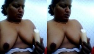 Horny Punjabi Bhabhi Masturbating With Muli