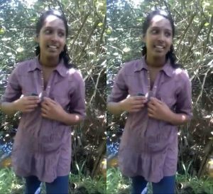 Cute Tamil Girl Showing Her Boobs