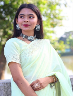 Beautiful Horny GF Pressing Boobs,Giving BJ Outdoor To BF 9 Clip