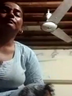 Paki lady showing big boobs on video call