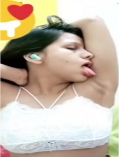 Beautiful Horny Girl Pressing And Showing Boobs