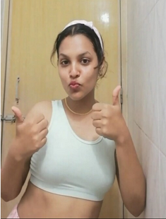 Horny Cute Girlfriend Showing Boobs On Camera