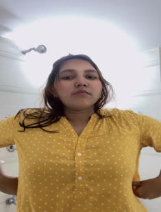 Beautiful Cute GF Showing Pressing Boobs 1