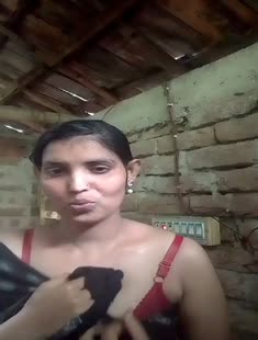 Beautiful Village Married Bhabi Showing And Squeezing Boobs