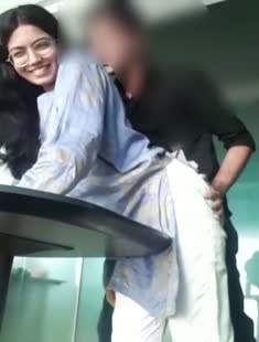 Indian Horny Chasmish Slim Gf Fucking Hard Doggystyle  & Ass Licking 1
